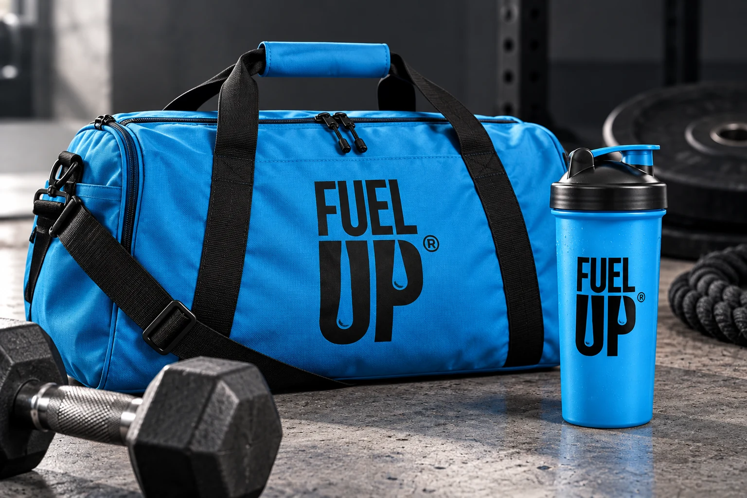 Fuelup — training merchandise mockup
