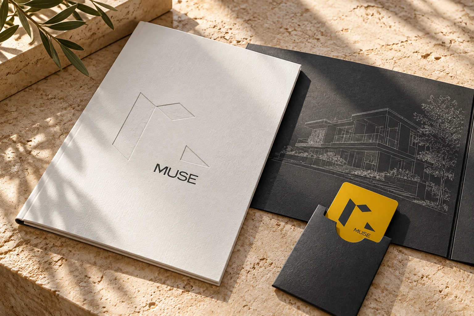 Muse — property brochure mockup