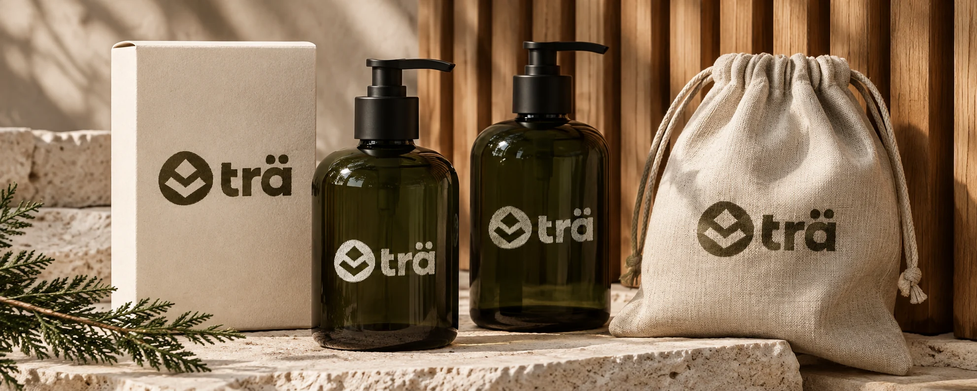 Tra — spa amenity set mockup