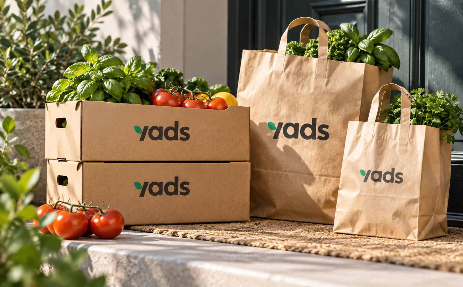 Yads — produce packaging mockup